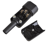 IEC Male In Line Plug With Easy Screw Terminal Wire Connections